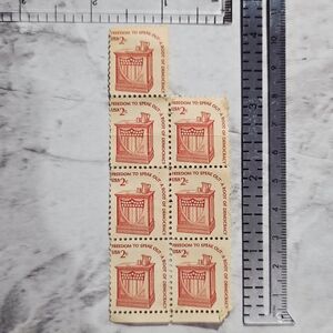 7pc 1977 2c Freedom to Speak Out A Root of Democracy Americana USPS COLLECTORS